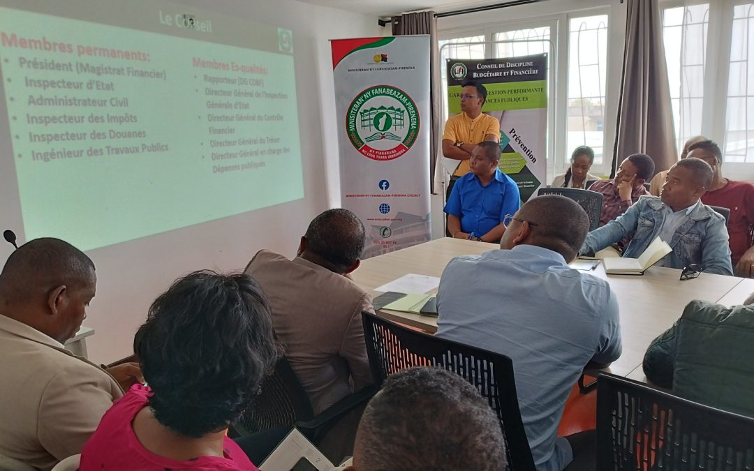 Atelier d&rsquo;information et de sensibilisation des acteurs budgétaires au Ministère de l&rsquo;Éducation Nationale